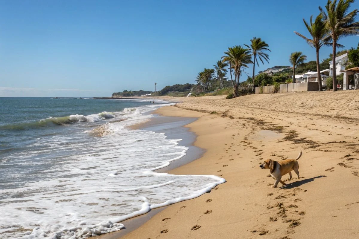 Plages chiens Valras