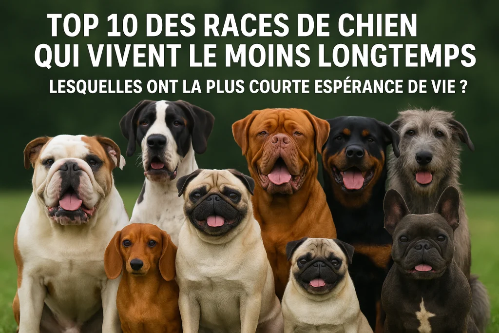 Top 10 des races de chien qui vivent le moins longtemps : lesquelles ont la plus courte espérance de vie ?
