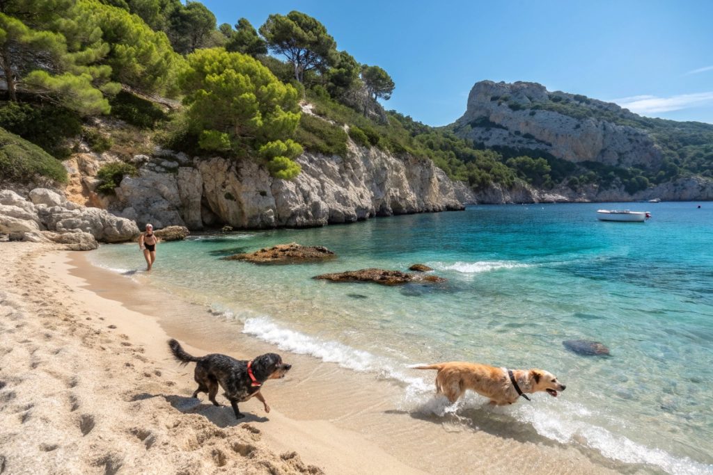Accès des chiens dans le parc national des calanques