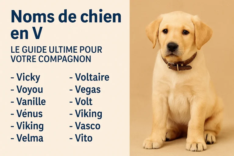Nom de chien en V : idées de noms et conseils pour bien choisir