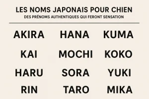 Noms de chien japonais