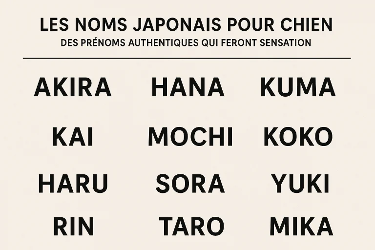 Les noms japonais pour chien : des prénoms authentiques qui feront sensation