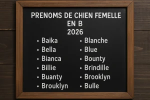 Prénom chien femelle 2026