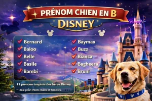 Prénom chien en B Disney : les plus beaux noms pour votre compagnon