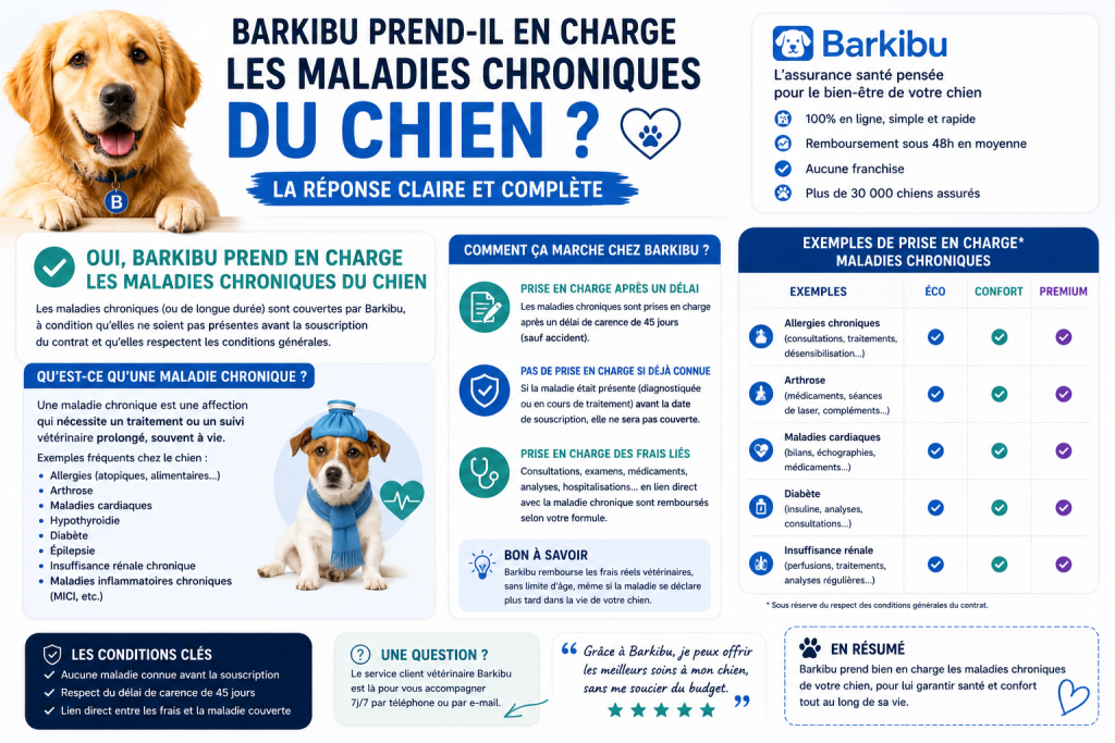 Barkibu prend-il en charge les maladies chroniques du chien ?
