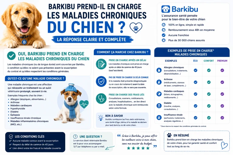 Barkibu prend-il en charge les maladies chroniques du chien ?