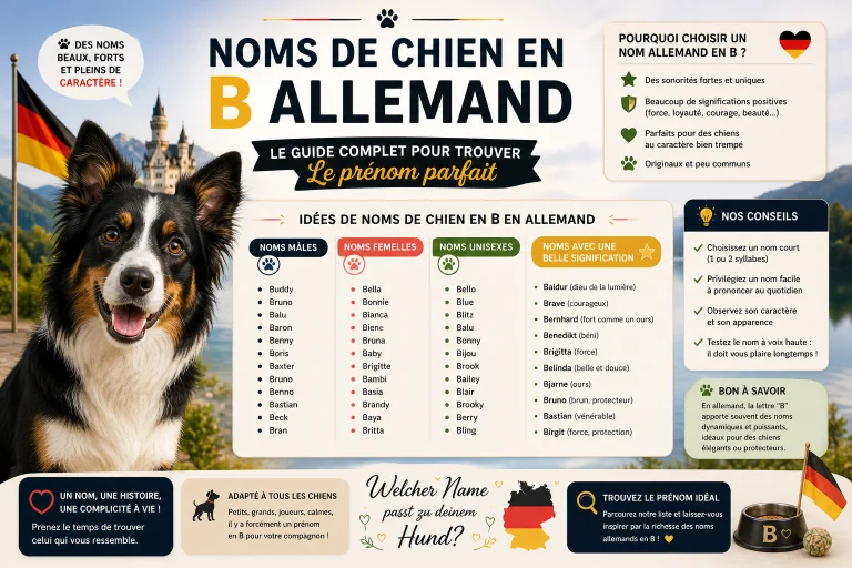 Noms de chien en B allemand : le guide complet pour trouver le prénom parfait