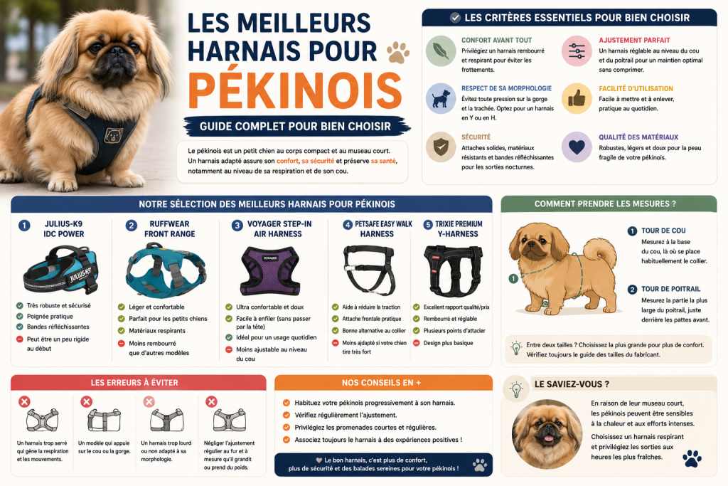 Les meilleurs harnais pour chien pékinois