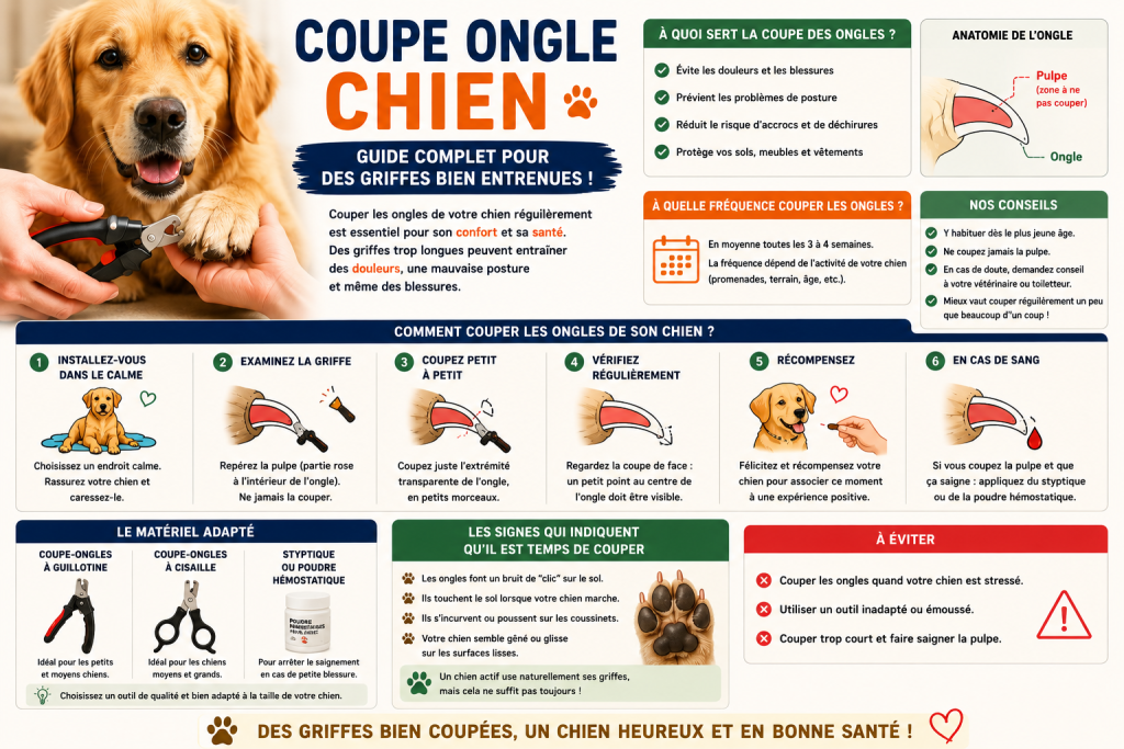 Coupe ongle chien : le guide complet pour ne plus rater cette étape