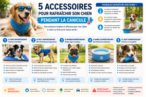5 accessoires pour rafraîchir son chien pendant la canicule