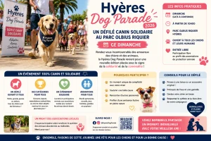 Hyères Dog Parade 2026 : un défilé canin solidaire au parc Olbius Riquier ce dimanche