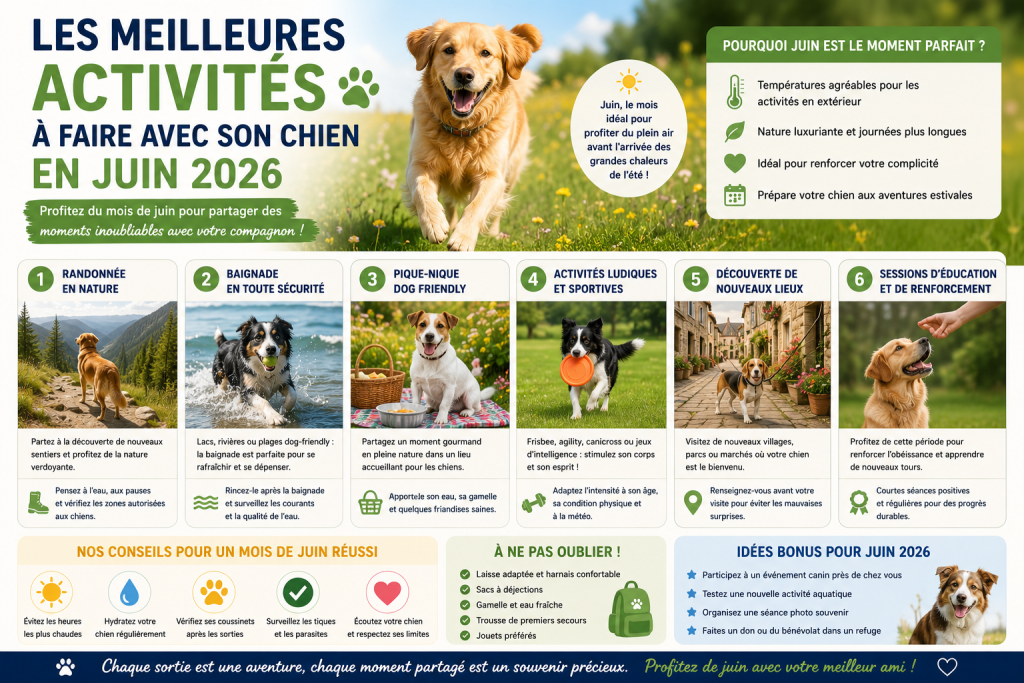 Les meilleures activités à faire avec son chien en juin