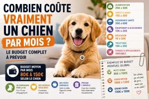 Combien coûte vraiment un chien par mois ? le budget complet à prévoir