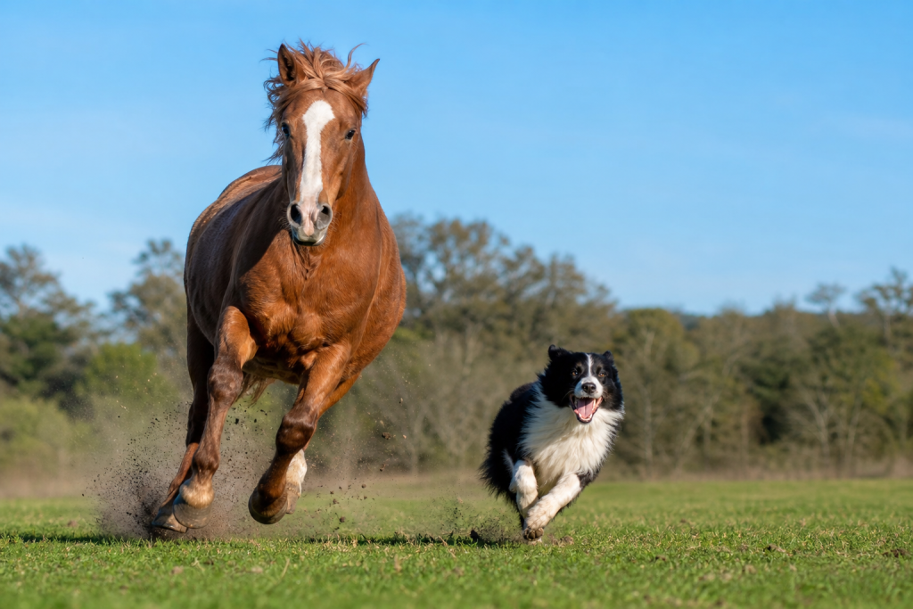Mon chien a peur des chevaux : comprendre et désensibiliser